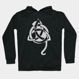 Celtic Triquetra Cat Hoodie